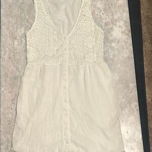 Xhilaration junior dress white size small